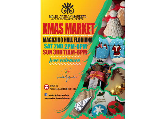 Malta Artisan Markets presents A Cosy Xmas Market Magazino Hall