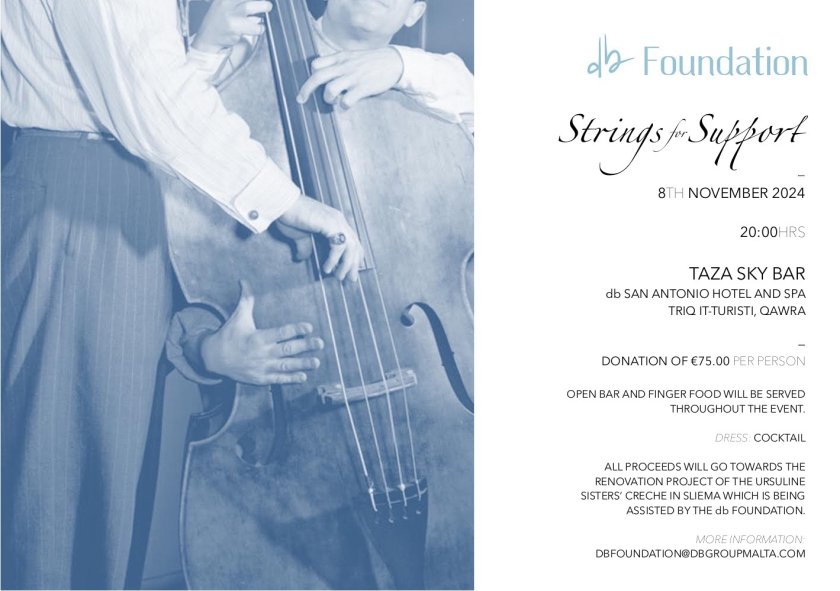 DB Foundation: Strings for Support in Malta, Fund Raising Malta,  8.11.2024 -  8.11.2024