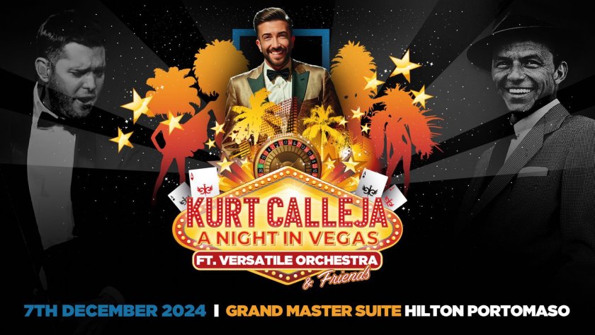  A Night In Vegas - Kurt Calleja & friends - ft. Versatile Orchestra in Malta, Music Malta,  7.12.2024 -  7.12.2024