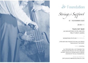 DB Foundation: Strings for Support in Malta, Fund Raising Malta,  8.11.2024 -  8.11.2024