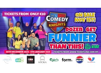 Comedy Knights: Dozen Get Funnier Than This! in Malta, Theatre Malta, 26.12.2024 -  5.01.2025